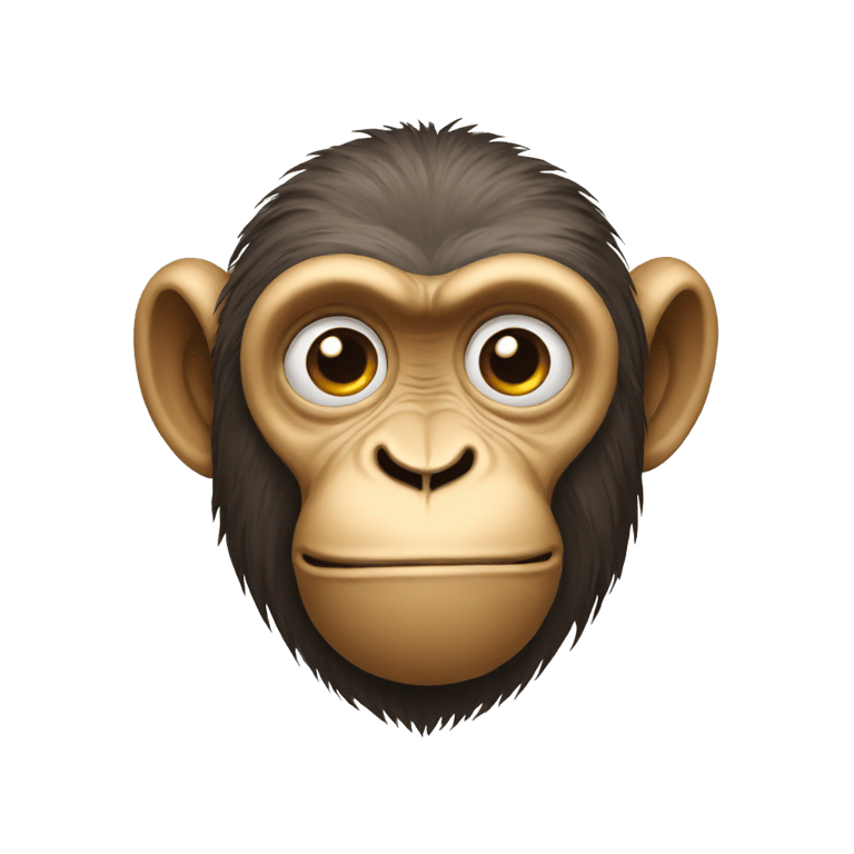 genmoji: 2 monkeys plotting