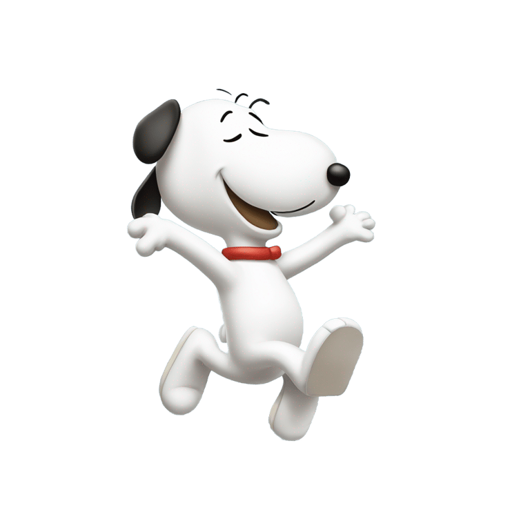 genmoji: snoopy dancing