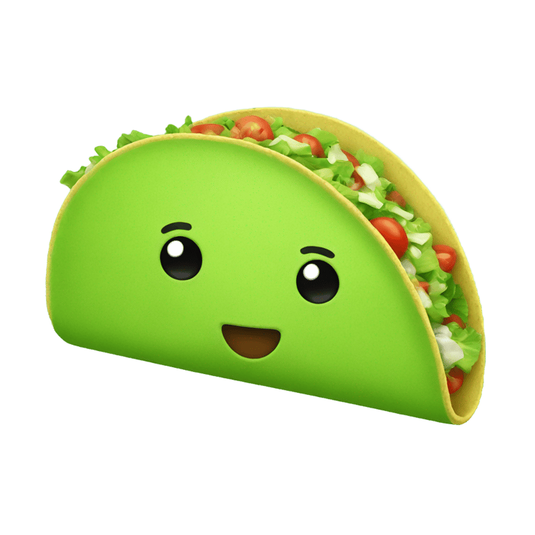 genmoji: Green Taco