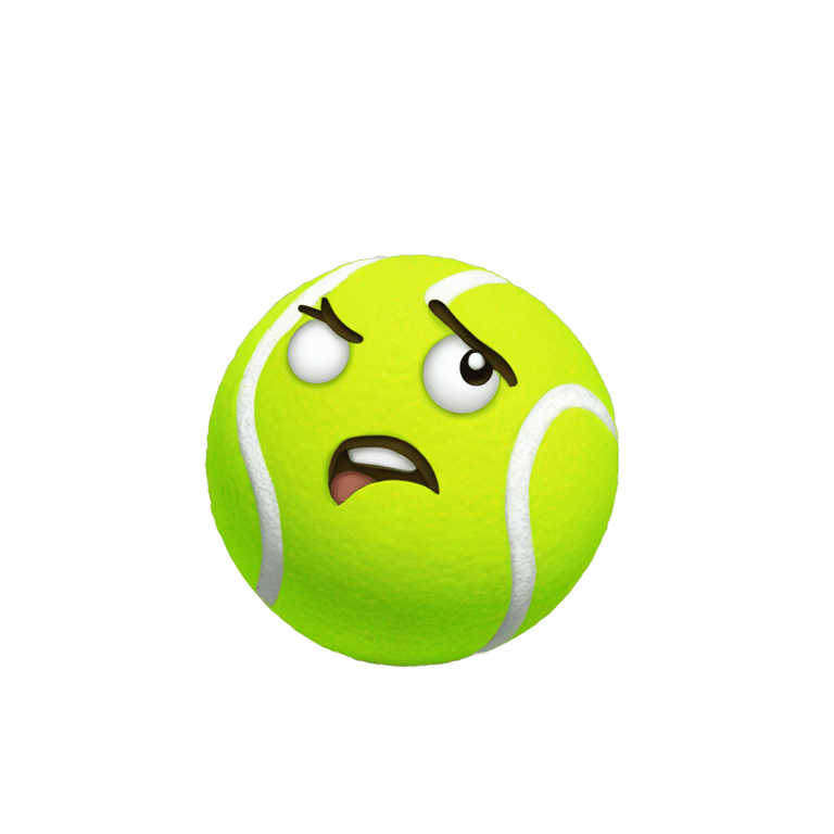 genmoji: A tennis ball over a shit