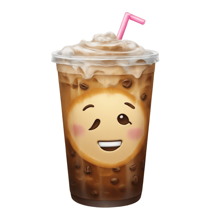 genmoji: Iced coffee