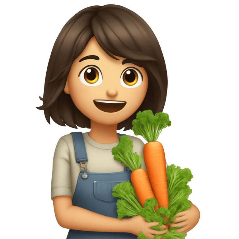 genmoji: Selana Gomez Farting Carrots