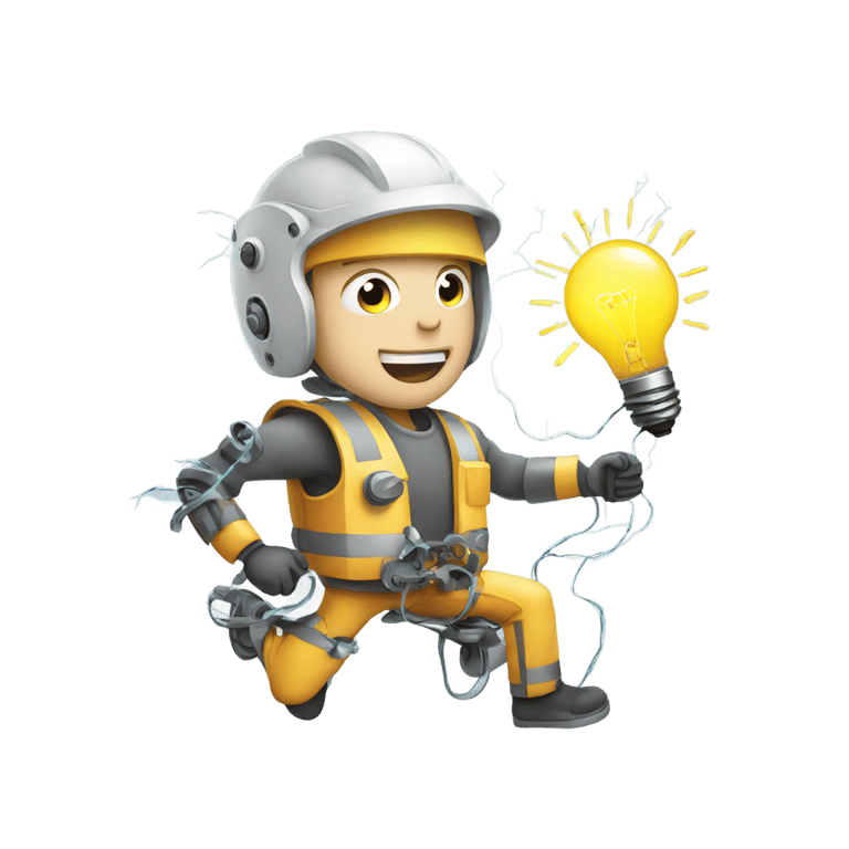 genmoji : A mechanical engineer fighting electricity