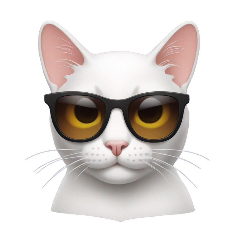 絵文字：サングラスをかけた猫