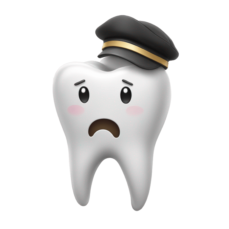 genmoji: tooth with a cap