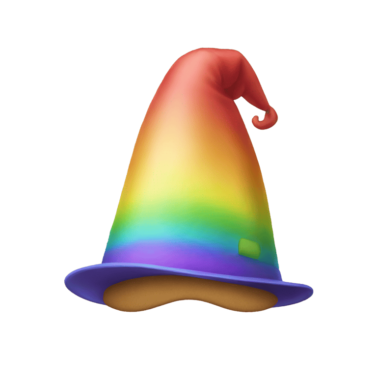 genmoji: A rainbow hat