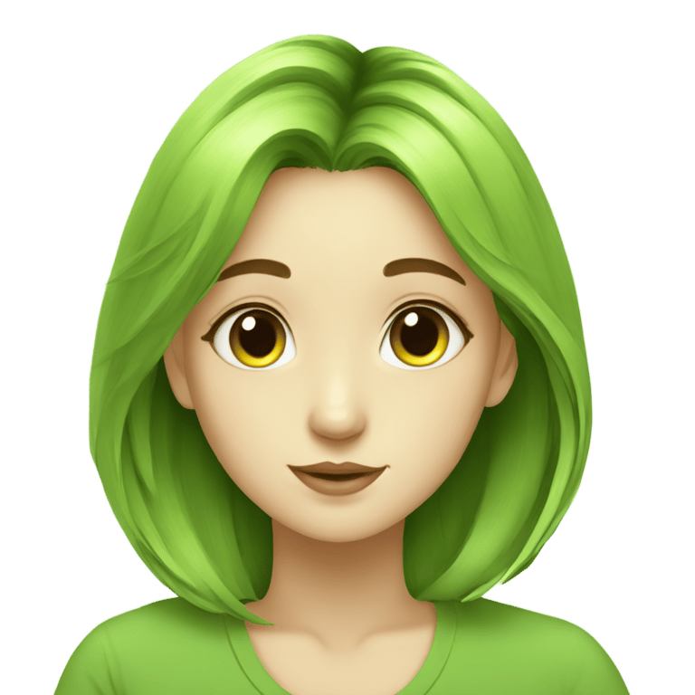 genmoji: girl study matcha