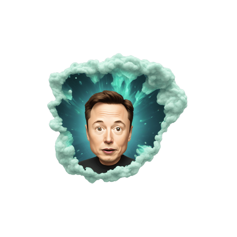 genmoji: Elon Musk Evaporating