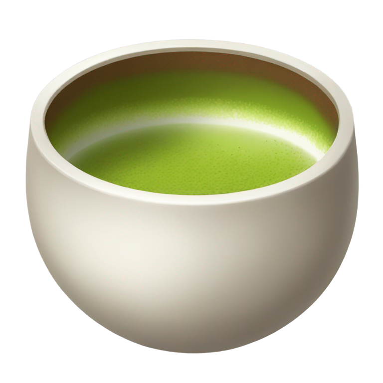 genmoji: japanese matcha bowl