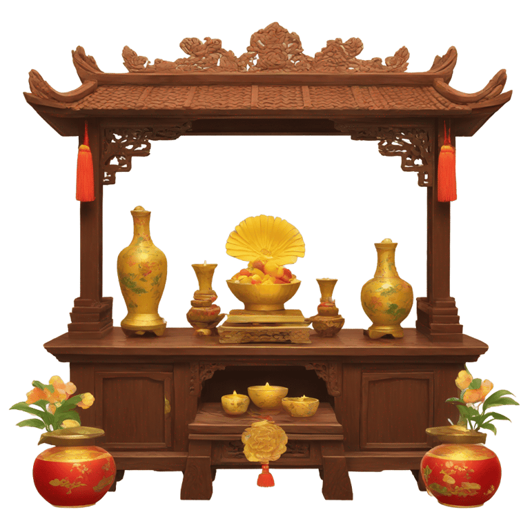 genmoji: vietnamese home altar