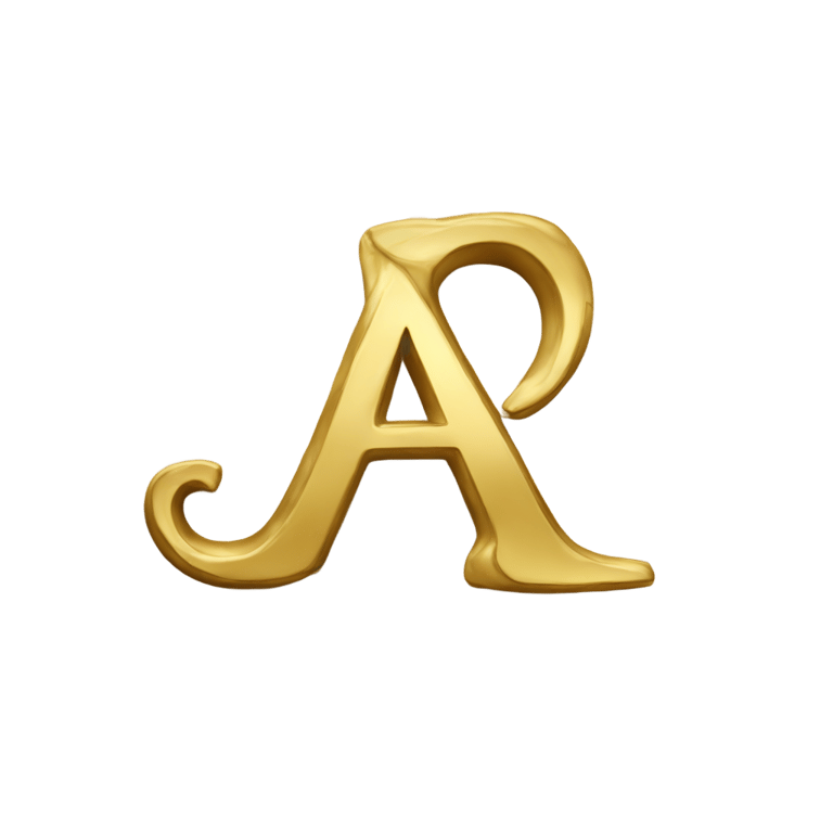 genmoji : 543, golden letter A