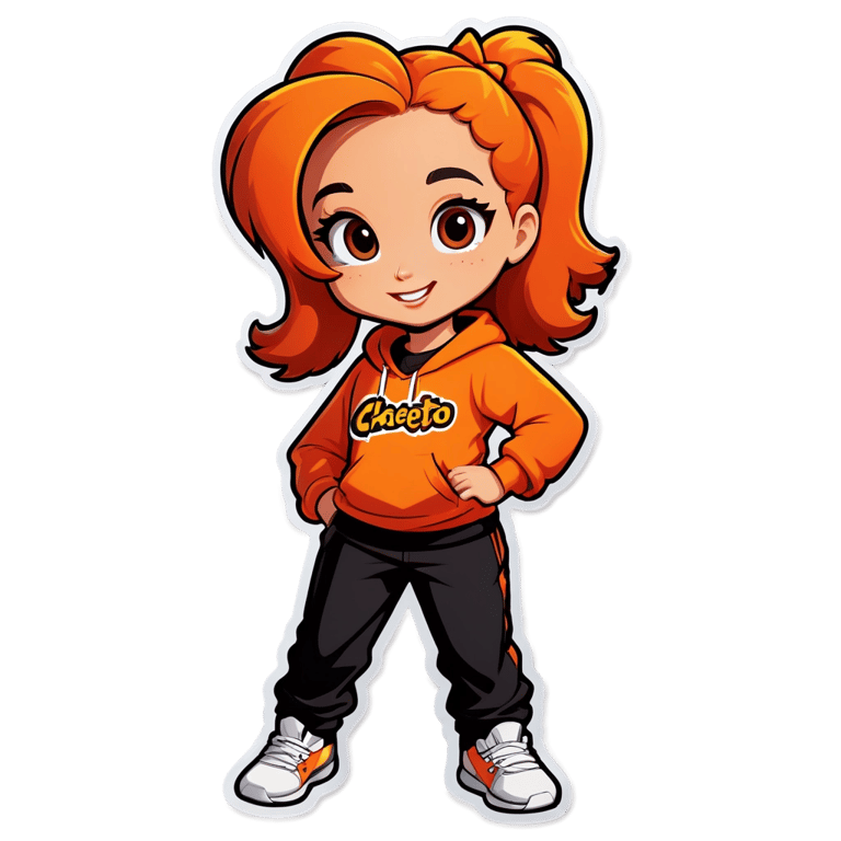 genmoji: Cheeto girl