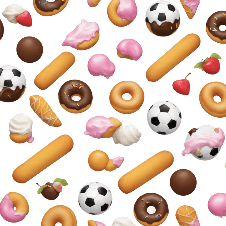 genmoji: ⚽️🍨🍩