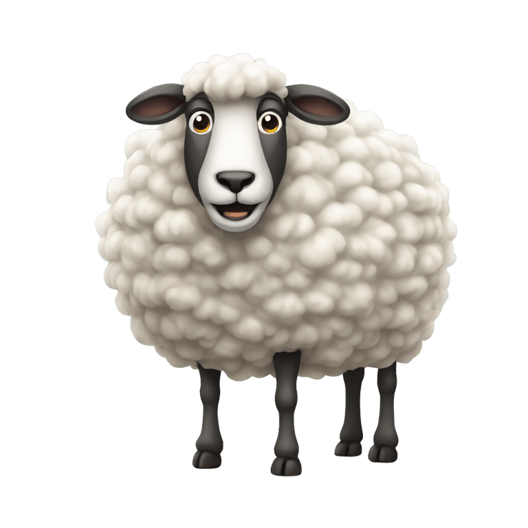 genmoji: Sheep farting