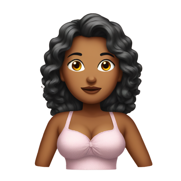 genmoji: very huge woman boobz