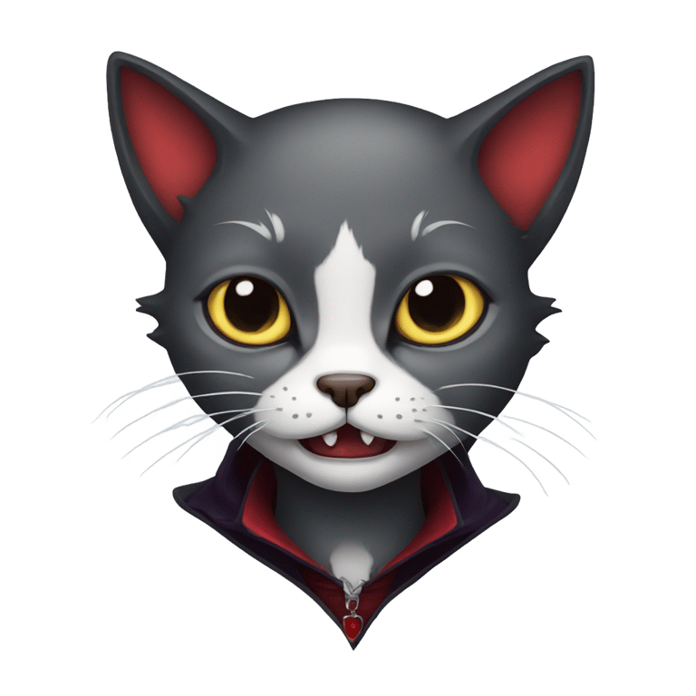 genmoji: vampire cat