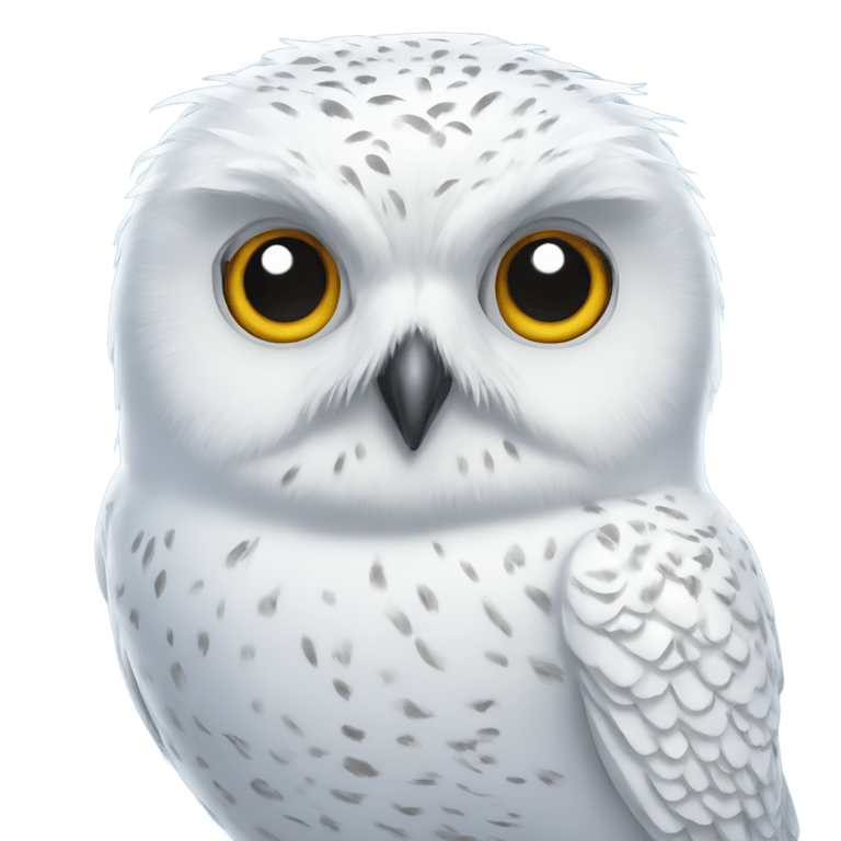 genmoji: Snowy owl