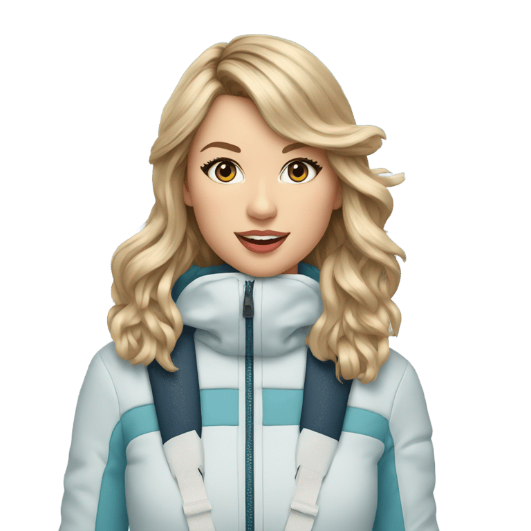 絵文字：taylor swift skiing