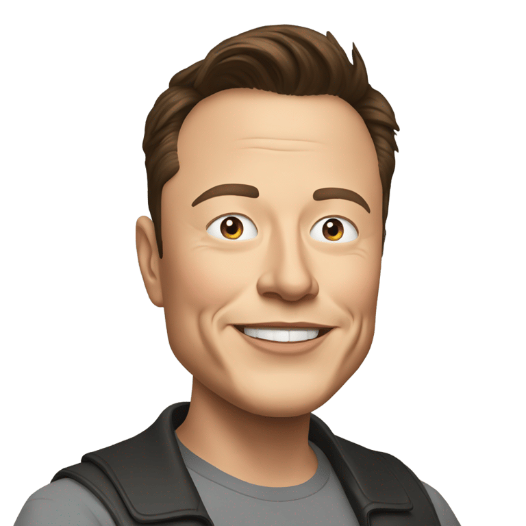 genmoji: Elon Musk