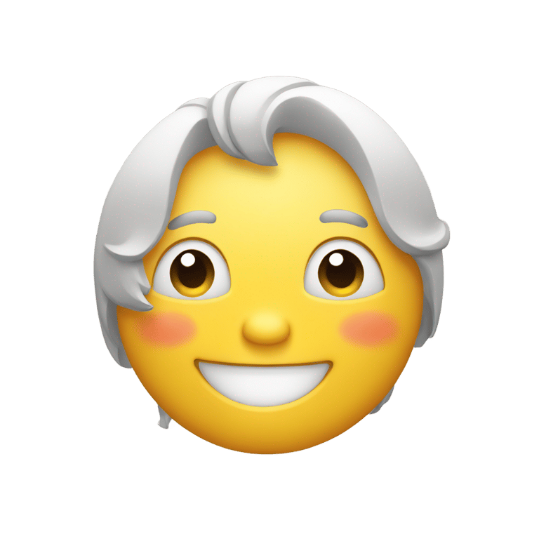 genmoji: face that is happy but tired