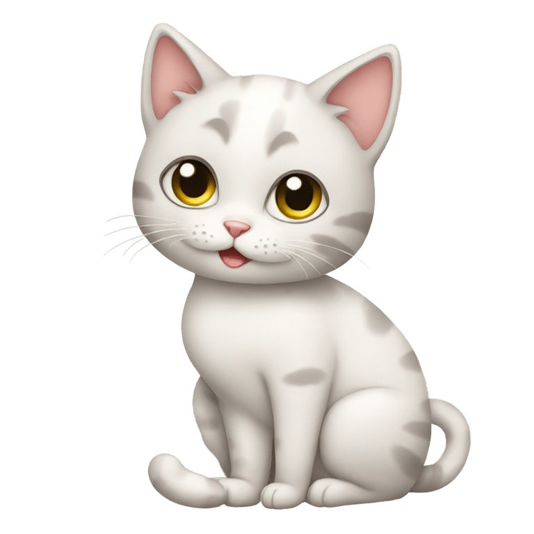 genmoji: A pregnant cat