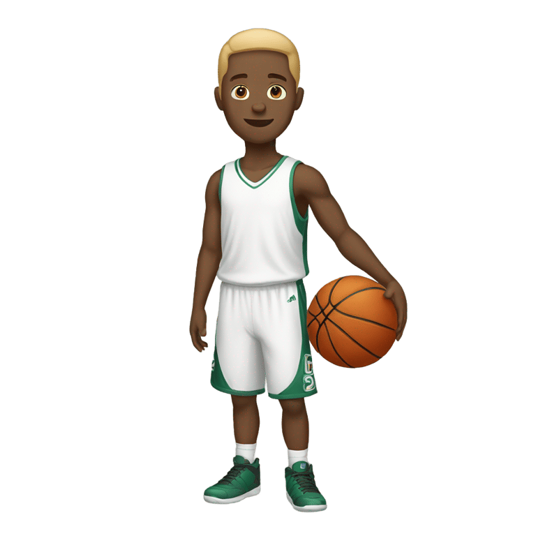 genmoji: White boy with basketball