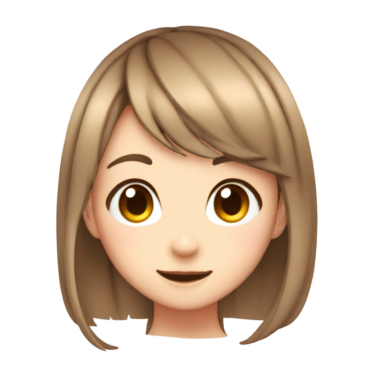 genmoji: Cute anime girl winking