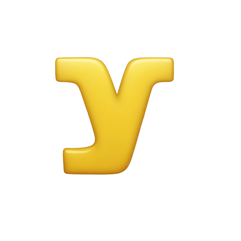 genmoji: Yellow letter y