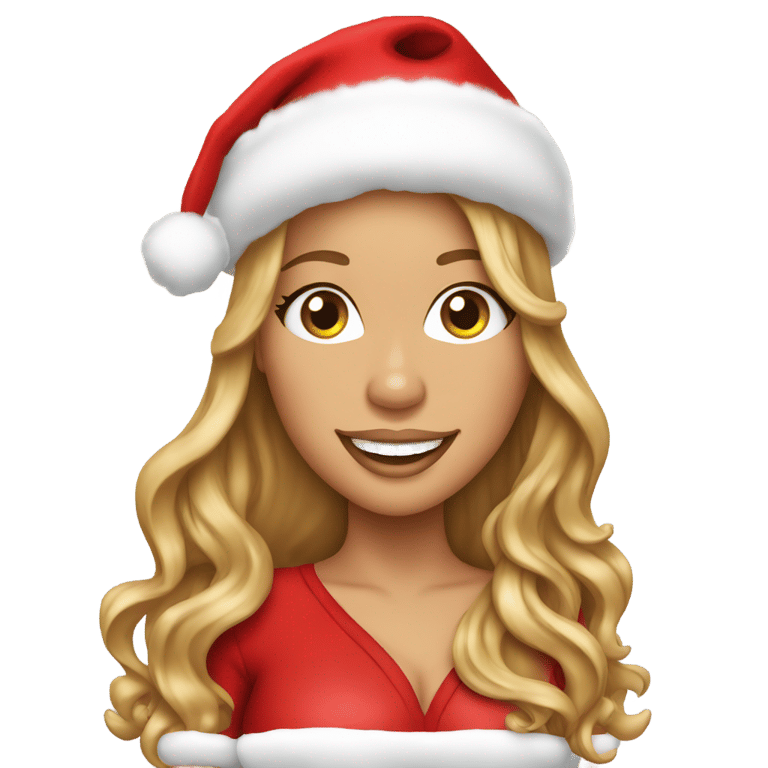 genmoji：mariah carey santa