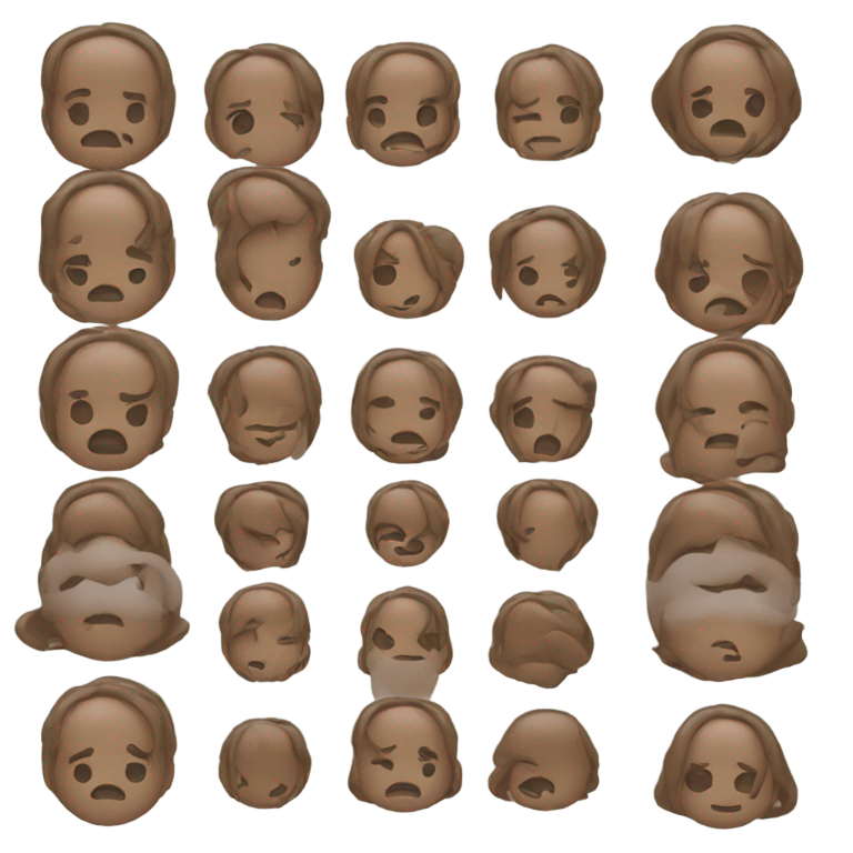 genmoji: Hot on left side cold on right side emoji half and half