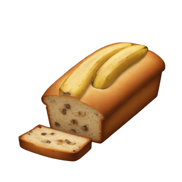 genmoji: A loaf of banana bread