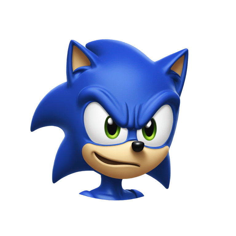 genmoji: Movie sonic with separate eyes