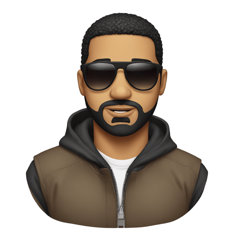 genmoji: drake with sunglasses