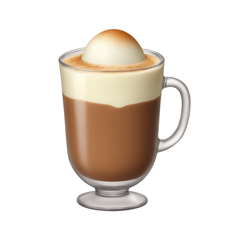 genmoji: Chocolate egg nog