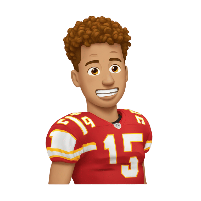 genmoji: Patrick Mahomes crying