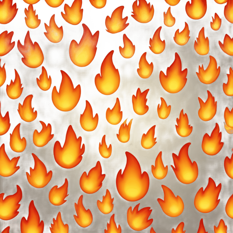 genmoji: "A vibrant fire emoji with flames flickering in shades of orange, red, and yellow, symbolizing intensity, energy, and heat. The flames have a dynamic and realistic appearance, with the tips gradually transitioning into lighter colors, creating a glowing and lively effect."