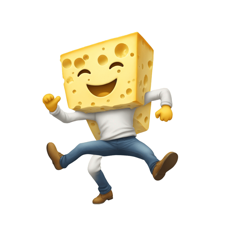 genmoji: cheese dancing to mp3s