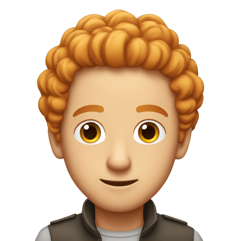 genmoji: Albert Einstine but he is ginger