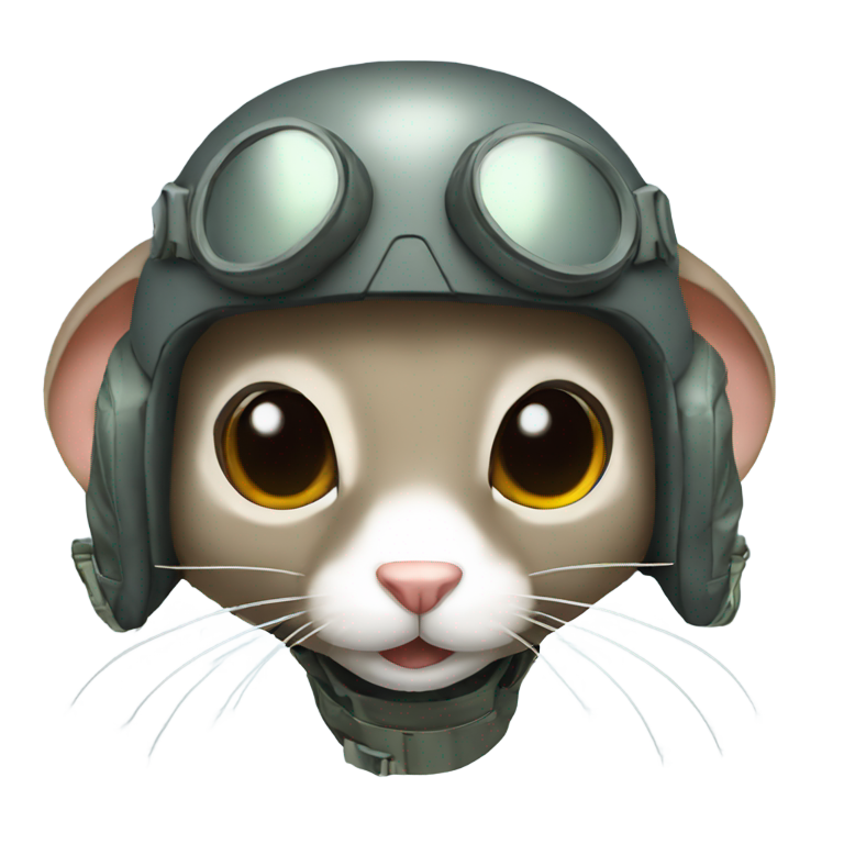 genmoji : Souris pilote de chasse