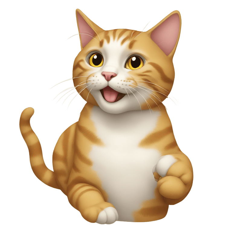 genmoji：猫在给高分