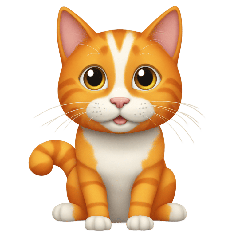 絵文字：larry the mischievous orange cat living at 193 oakmere way chestermere alberta canada