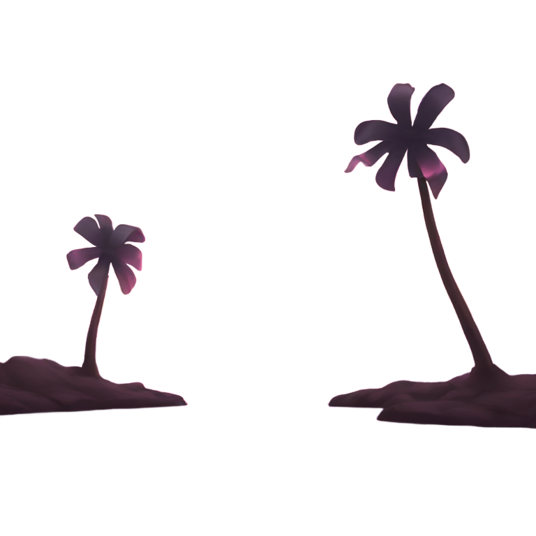 genmoji: Pink sunset with a bow.