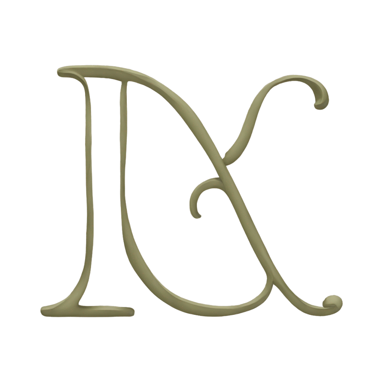 genmoji : Cursive letter a