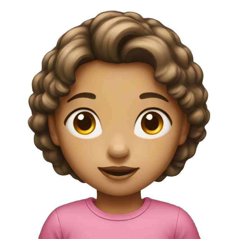 genmoji : Un émoji de jeune fille enfant