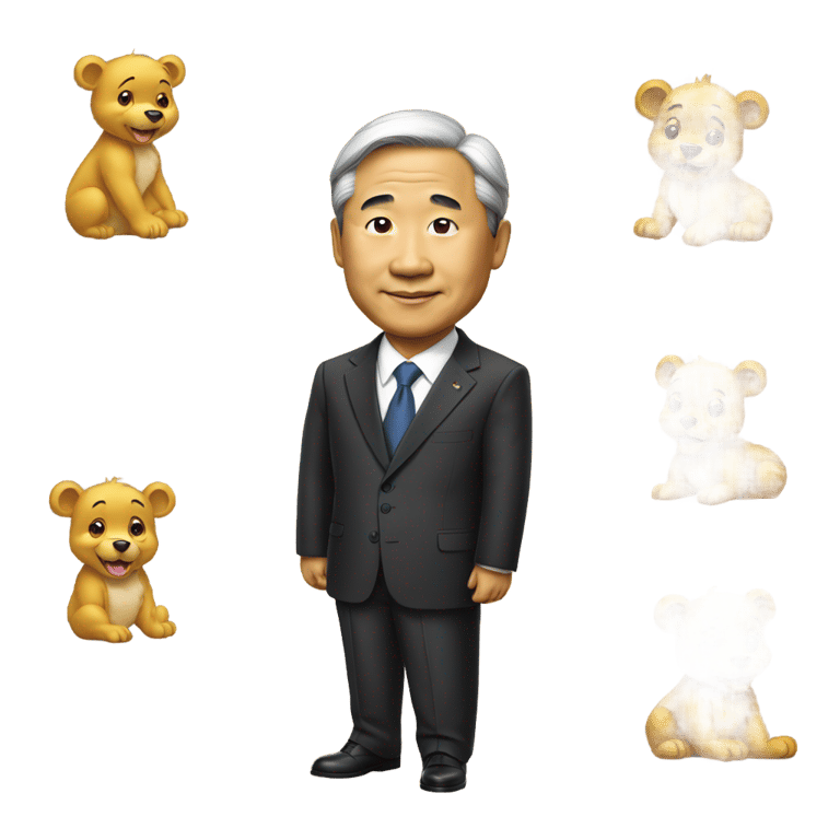 genmoji: china president as like winnie poo