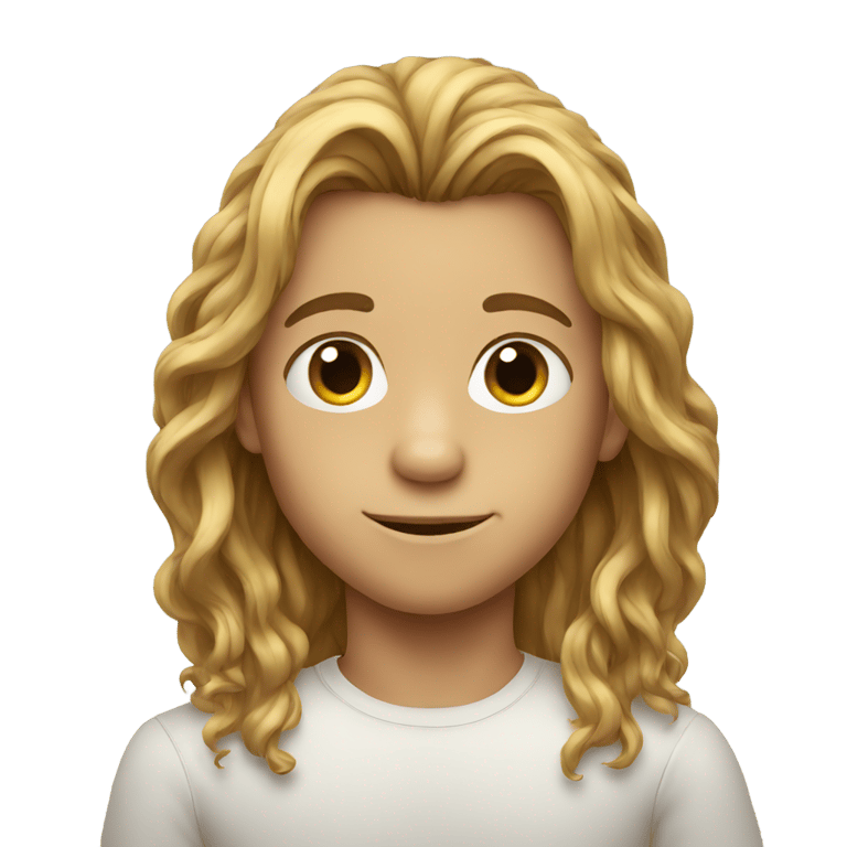 genmoji: A boy with long hair