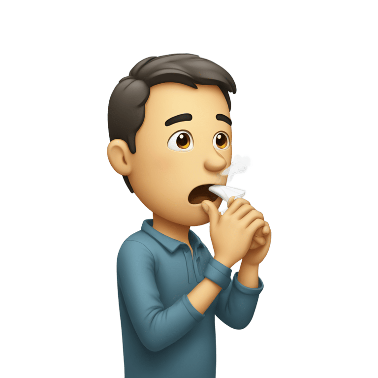 genmoji: Man Coughing