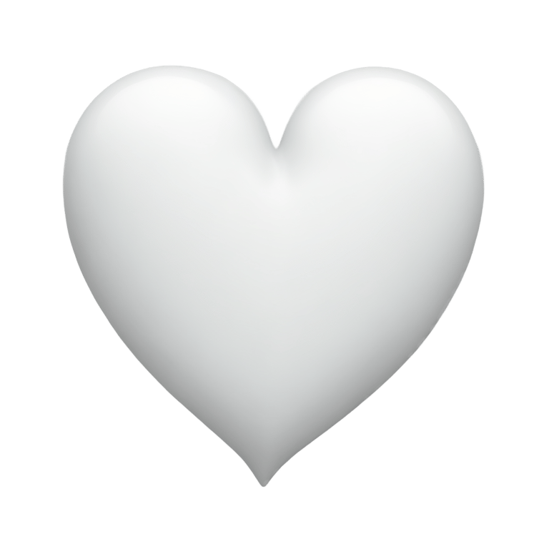 絵文字：White heart