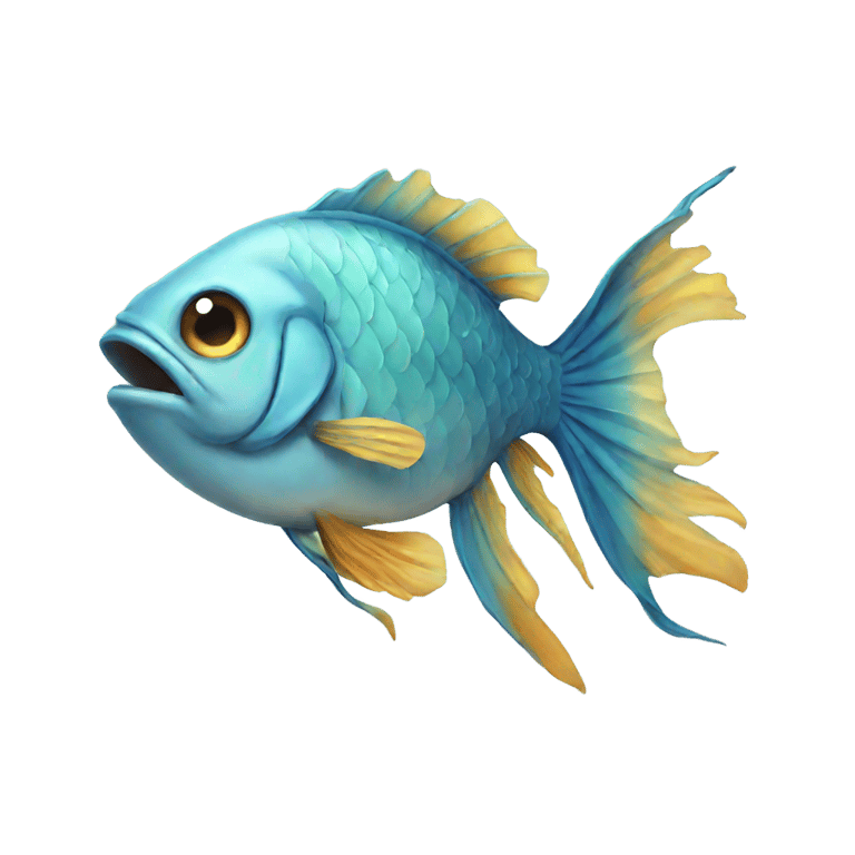 genmoji: A fish 😰😰😰