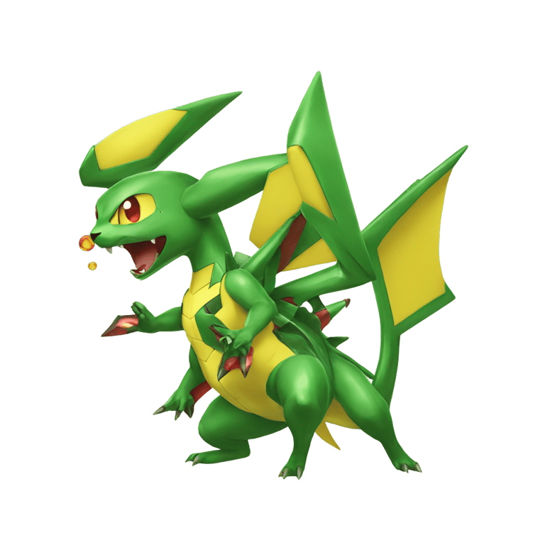 genmoji: Pikachu and Rayquaza fusion